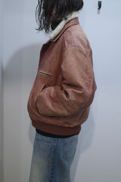 1985 A/W C.P. COMPANY LEATHER FLIGHT JACKET