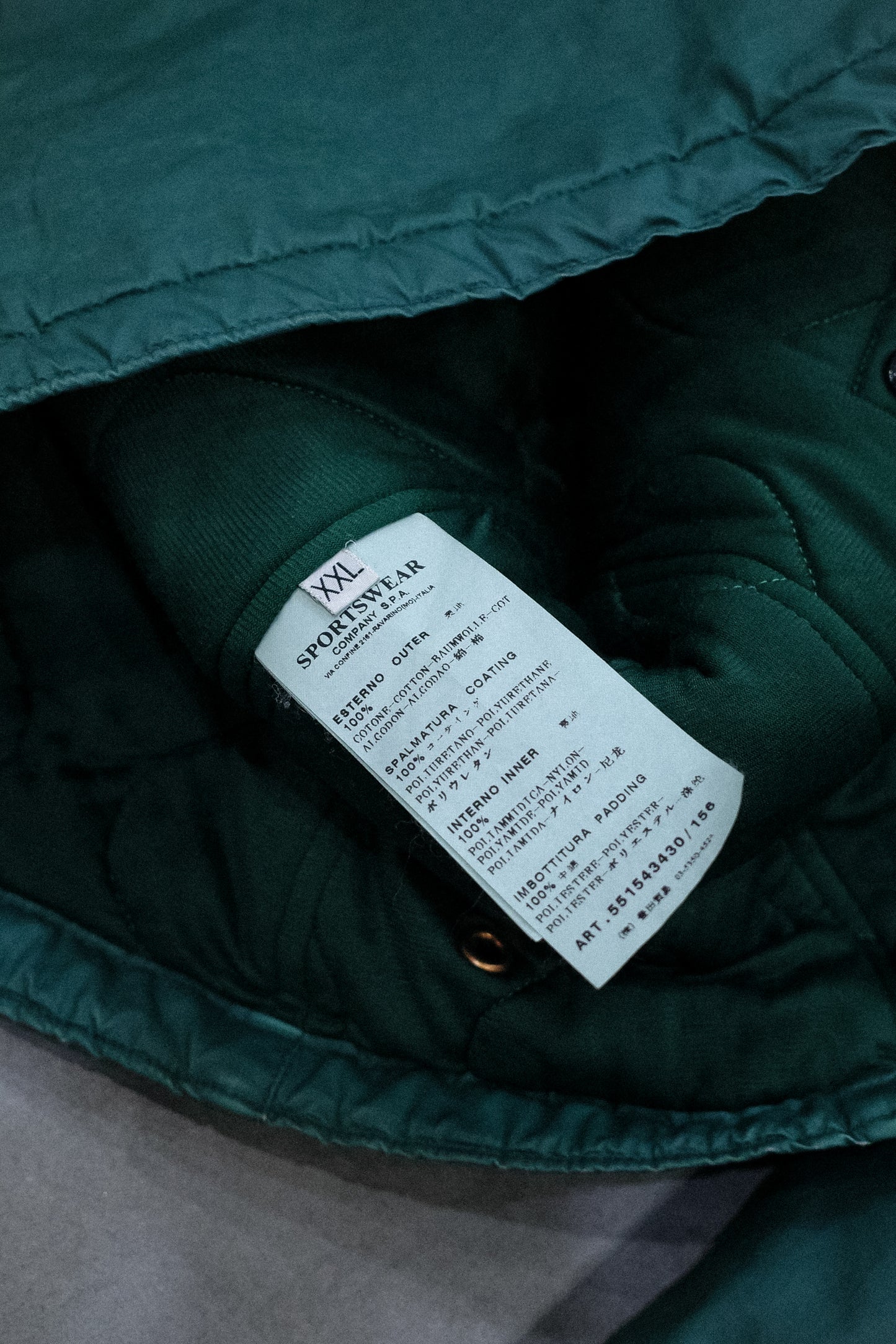 2011A/W STONE ISLAND "MUSSOLA GOMMATA" PADDED JACKET