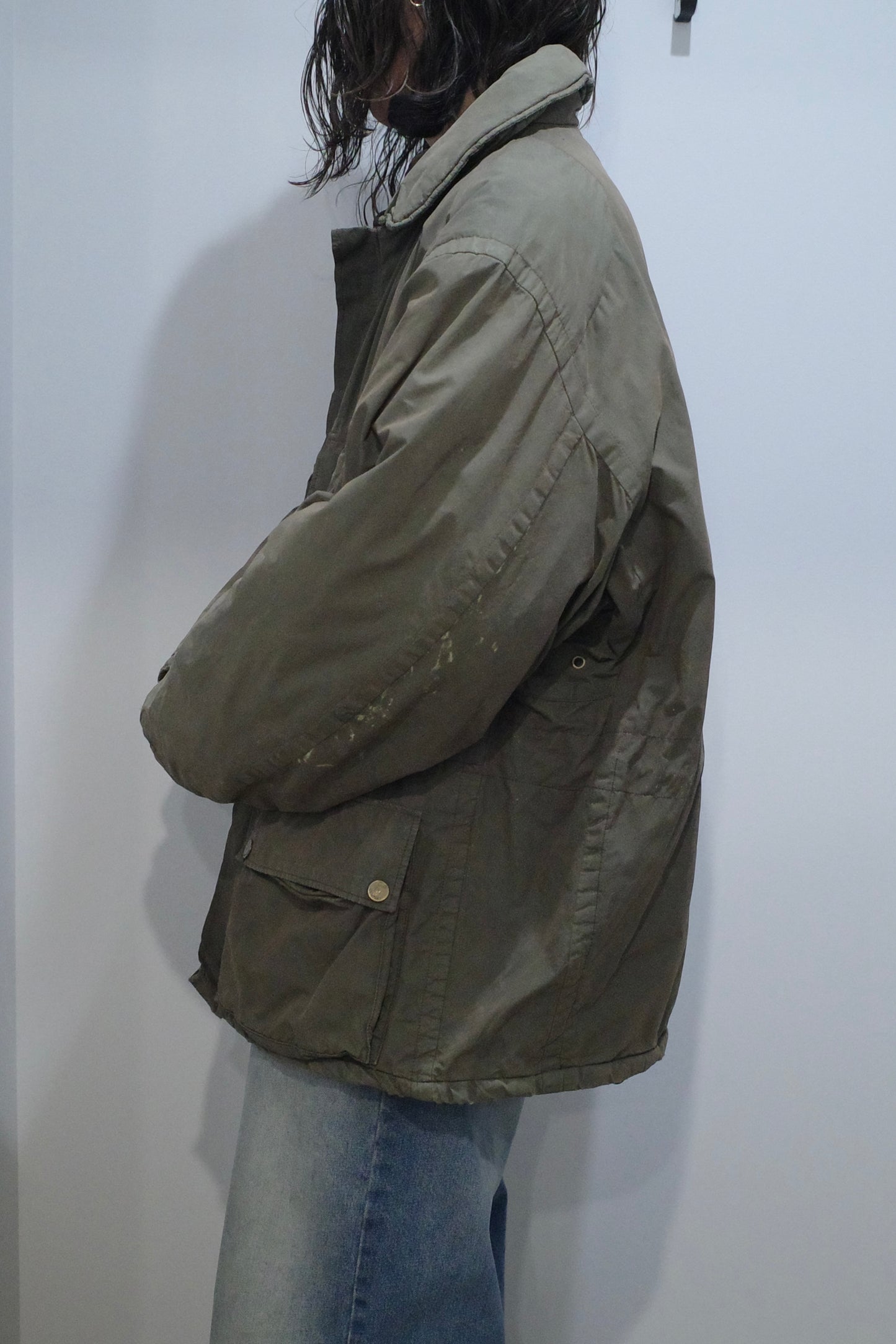 1980’S C.P. COMPANY GARMENT DYED MULTI POCKET QUILTED JACKET