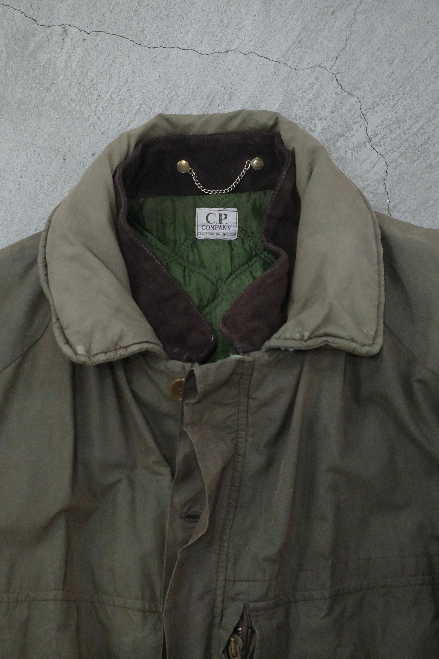 1980’S C.P. COMPANY GARMENT DYED MULTI POCKET QUILTED JACKET