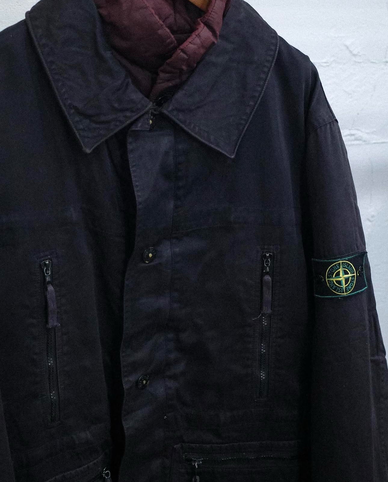 1990`S STONE ISLAND RASO GOMMATO JACKET