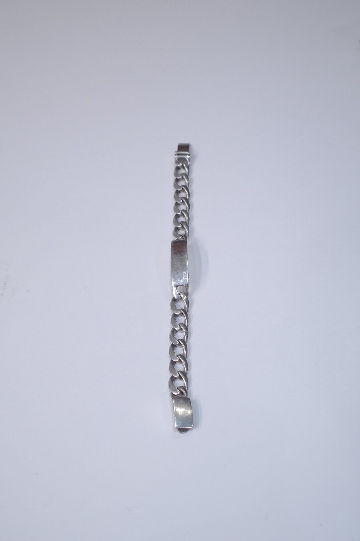 ITALY VINTAGE HEAVY SILVER ID BRACELET