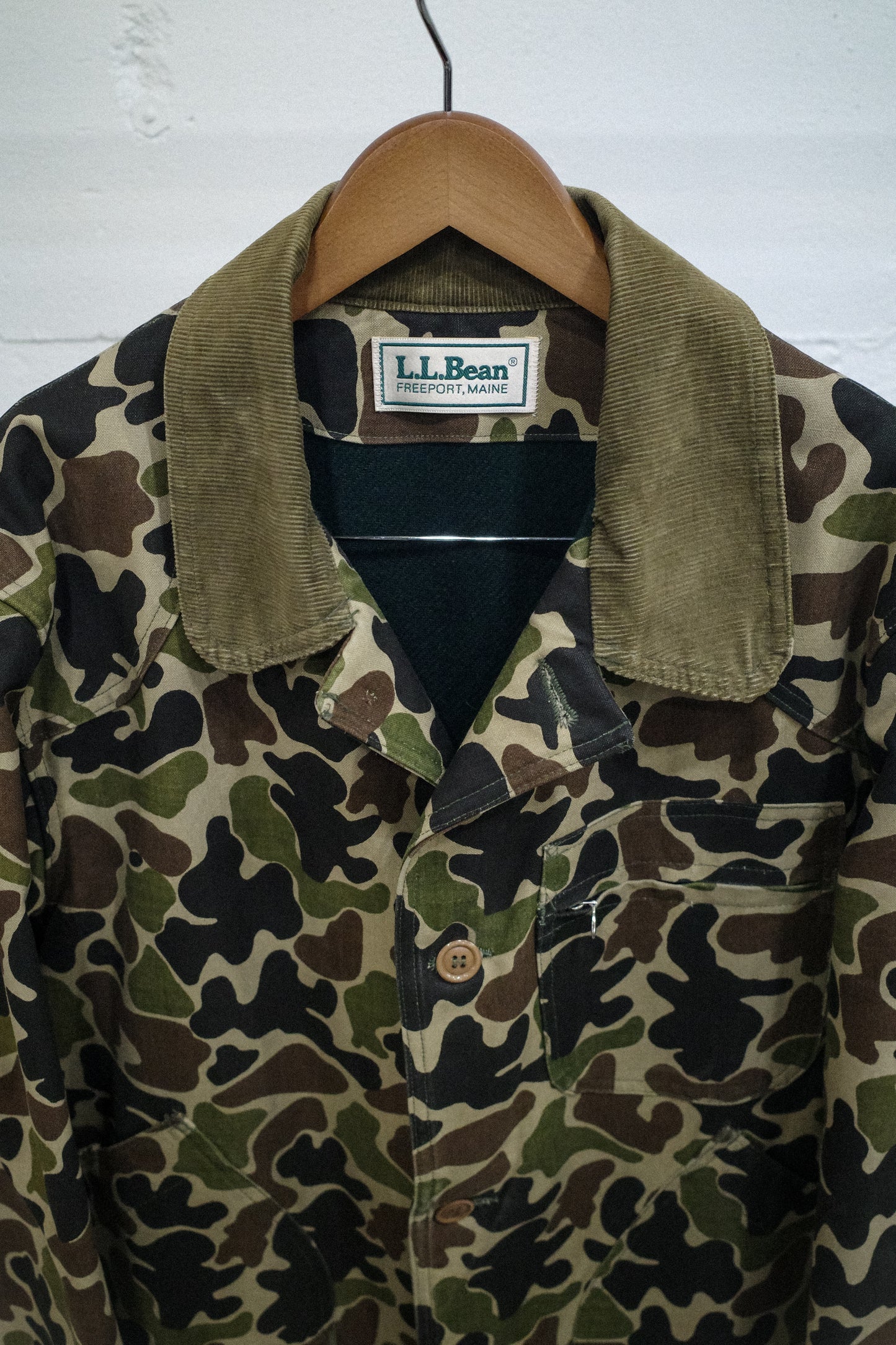 1990`S L.L. BEAN DUCK HUNTER CAMO HUNTING JACKET