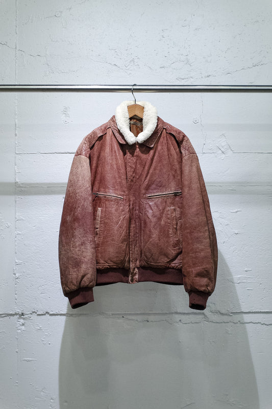 1985 A/W C.P. COMPANY LEATHER FLIGHT JACKET