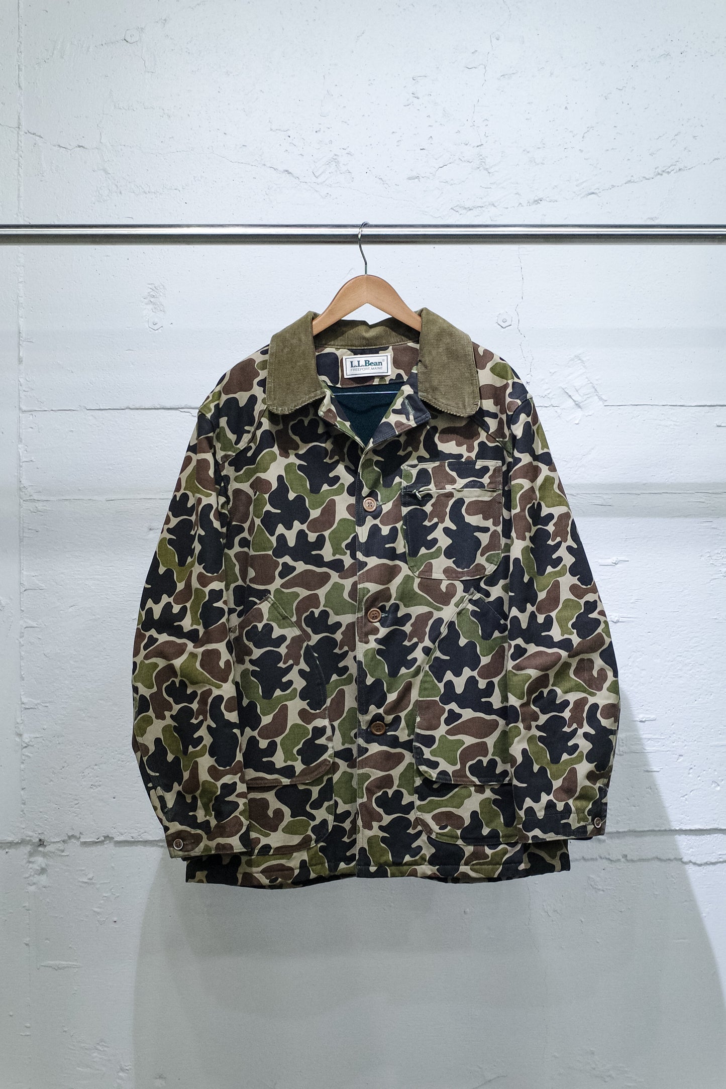 1990`S L.L. BEAN DUCK HUNTER CAMO HUNTING JACKET