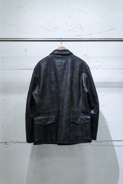 1990'S ARMANI JEANS M-59 TYPE PVC LEATHER JACKET