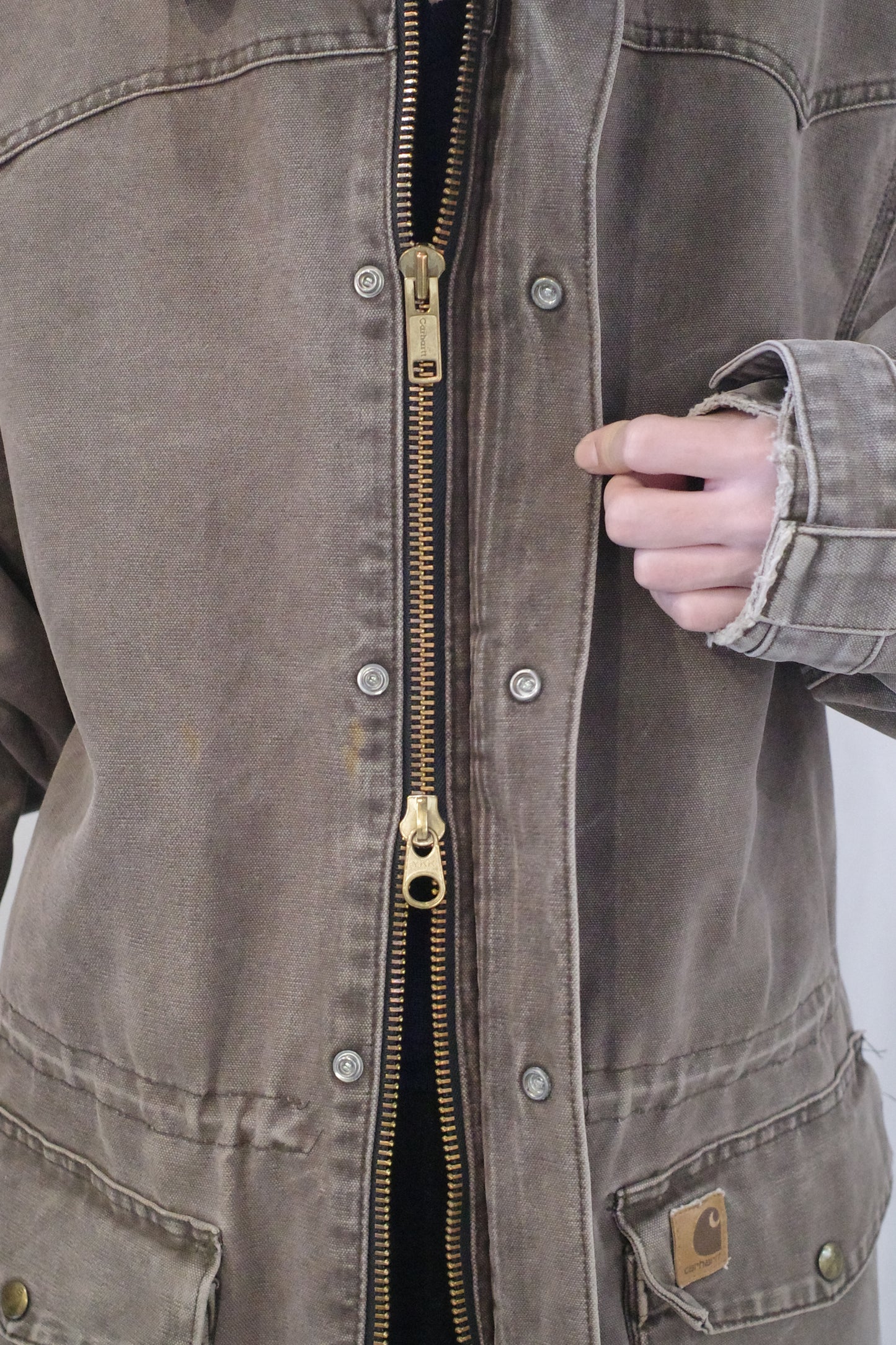 1990`S CARHARTT WESTERN YOKE MIDDLE JACKET