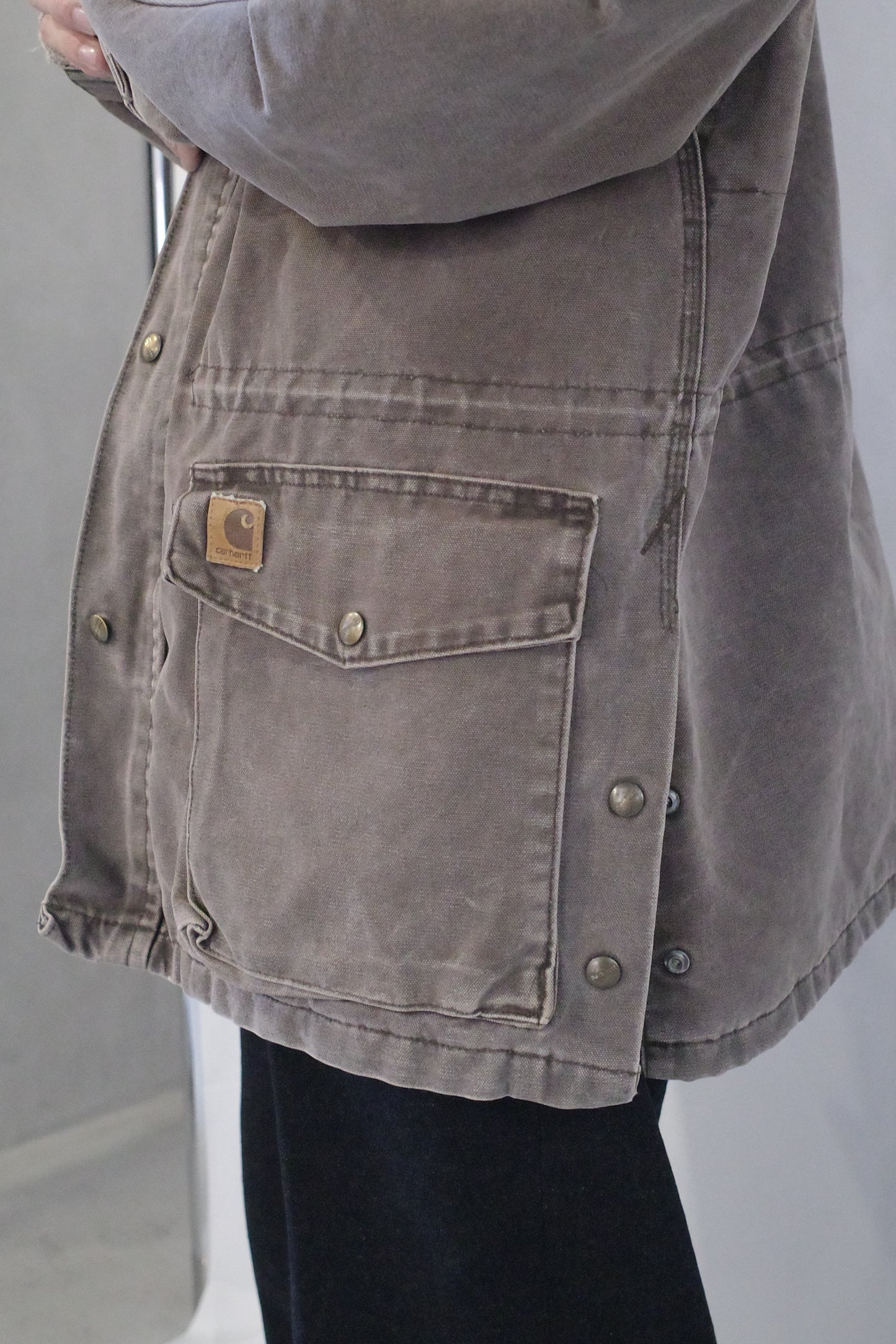 1990`S CARHARTT WESTERN YOKE MIDDLE JACKET