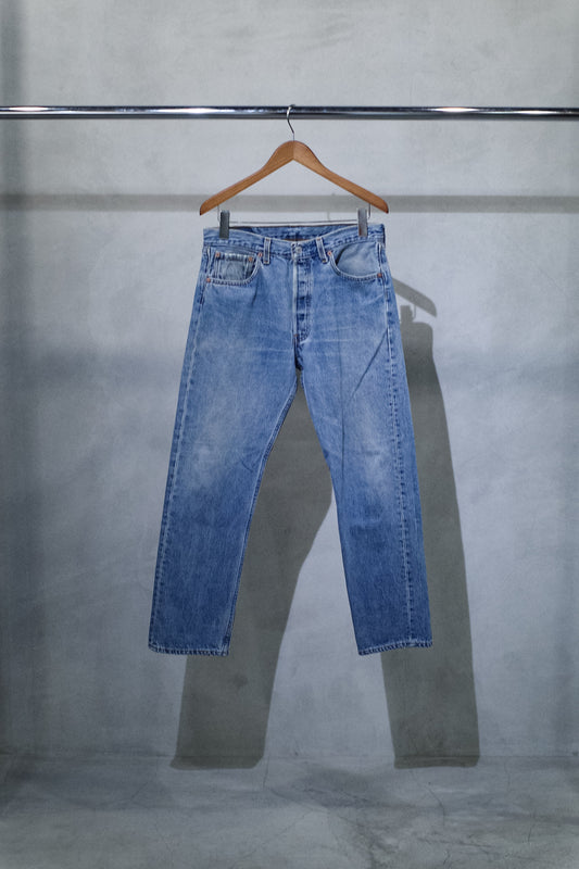 LEVI'S 501 INDIGO DENIM PANTS "MADE IN USA" 表記 W33 / L30 実寸 W32 / L29 -1