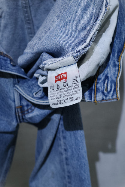 LEVI'S 501 INDIGO DENIM PANTS "MADE IN USA" 表記 W33 / L30 実寸 W32 / L29 -1