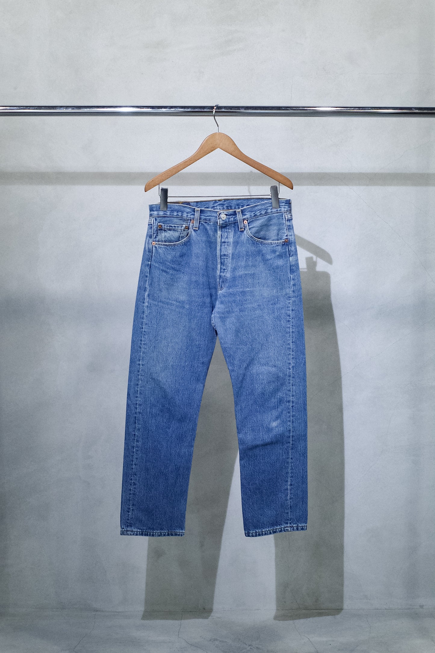 LEVI'S 501 INDIGO DENIM PANTS "MADE IN UK" 表記 W32 / L30 実寸 W31 / L29 -4