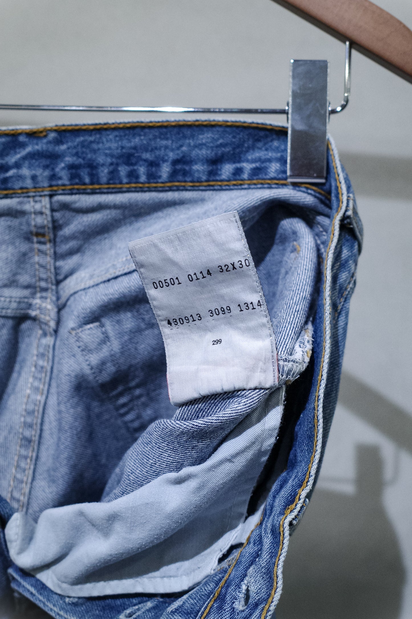 LEVI'S 501 INDIGO DENIM PANTS "MADE IN UK" 表記 W32 / L30 実寸 W31 / L29 -4