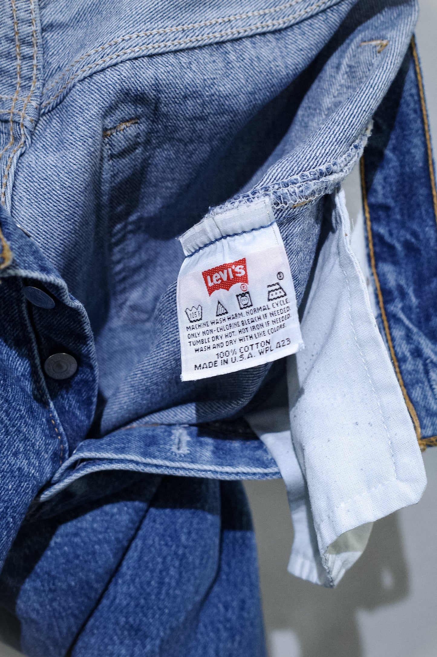 LEVI'S 501 INDIGO DENIM PANTS "MADE IN USA" 表記 W33 / L30 実寸 W33 / L27 -5