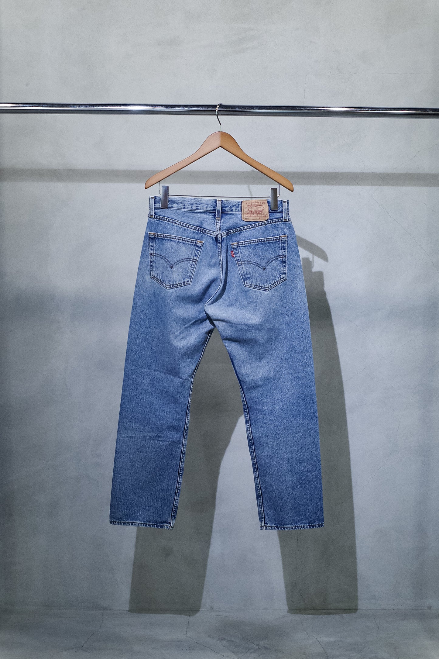 LEVI'S 501 INDIGO DENIM PANTS "MADE IN POLAND" 表記 W33 / L30 実寸 W33 / L28 -6