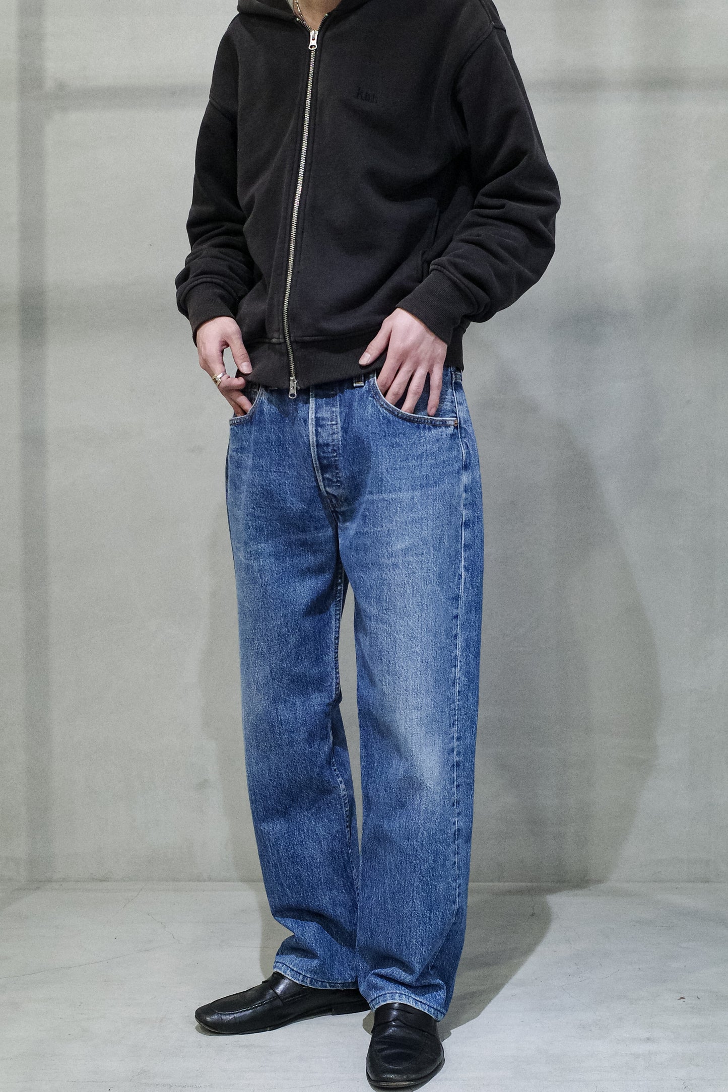 LEVI'S 501 INDIGO DENIM PANTS "MADE IN USA" 表記 W33 / L30 実寸 W33 / L27 -5