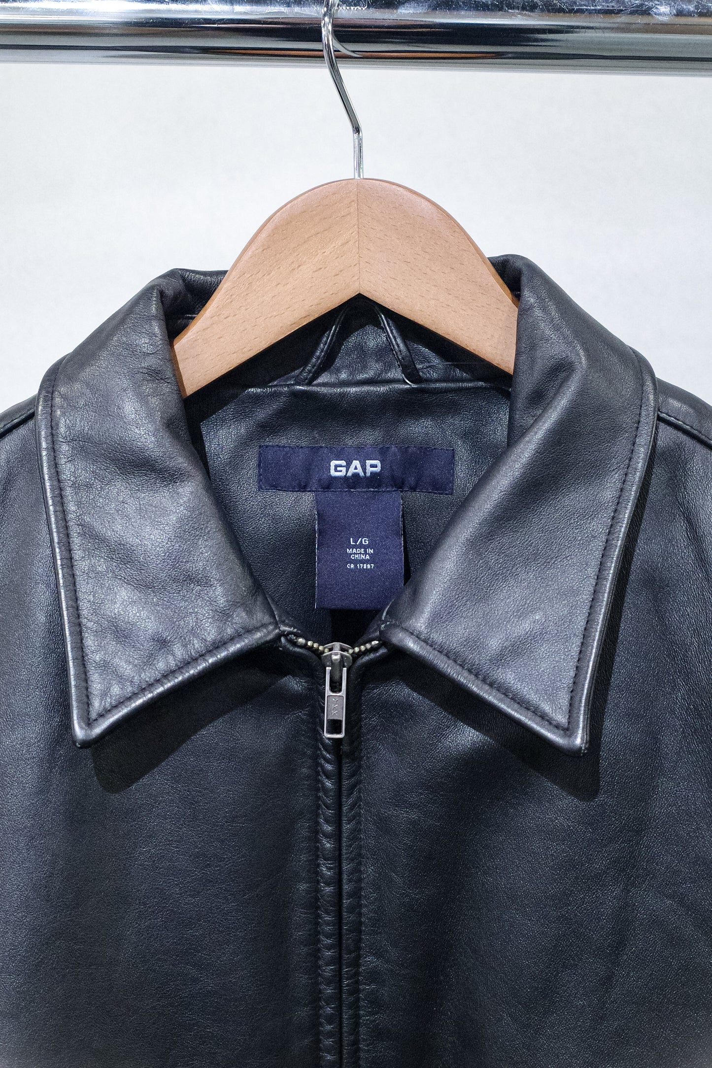 1990'S OLD GAP LEATHER JACKET