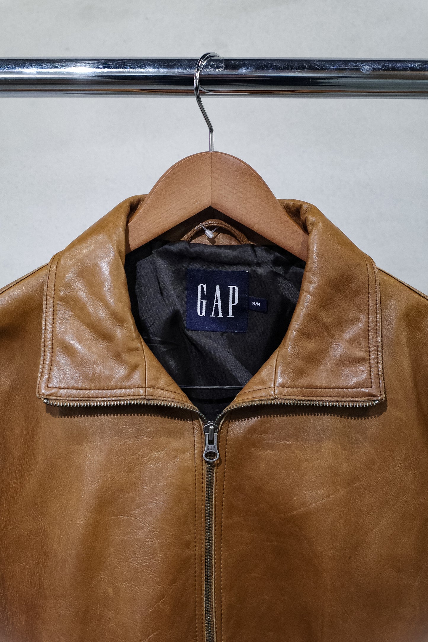 1990'S OLD GAP LEATHER JACKET