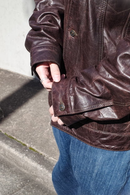 1990'S OLD GAP LEATHER JACKET