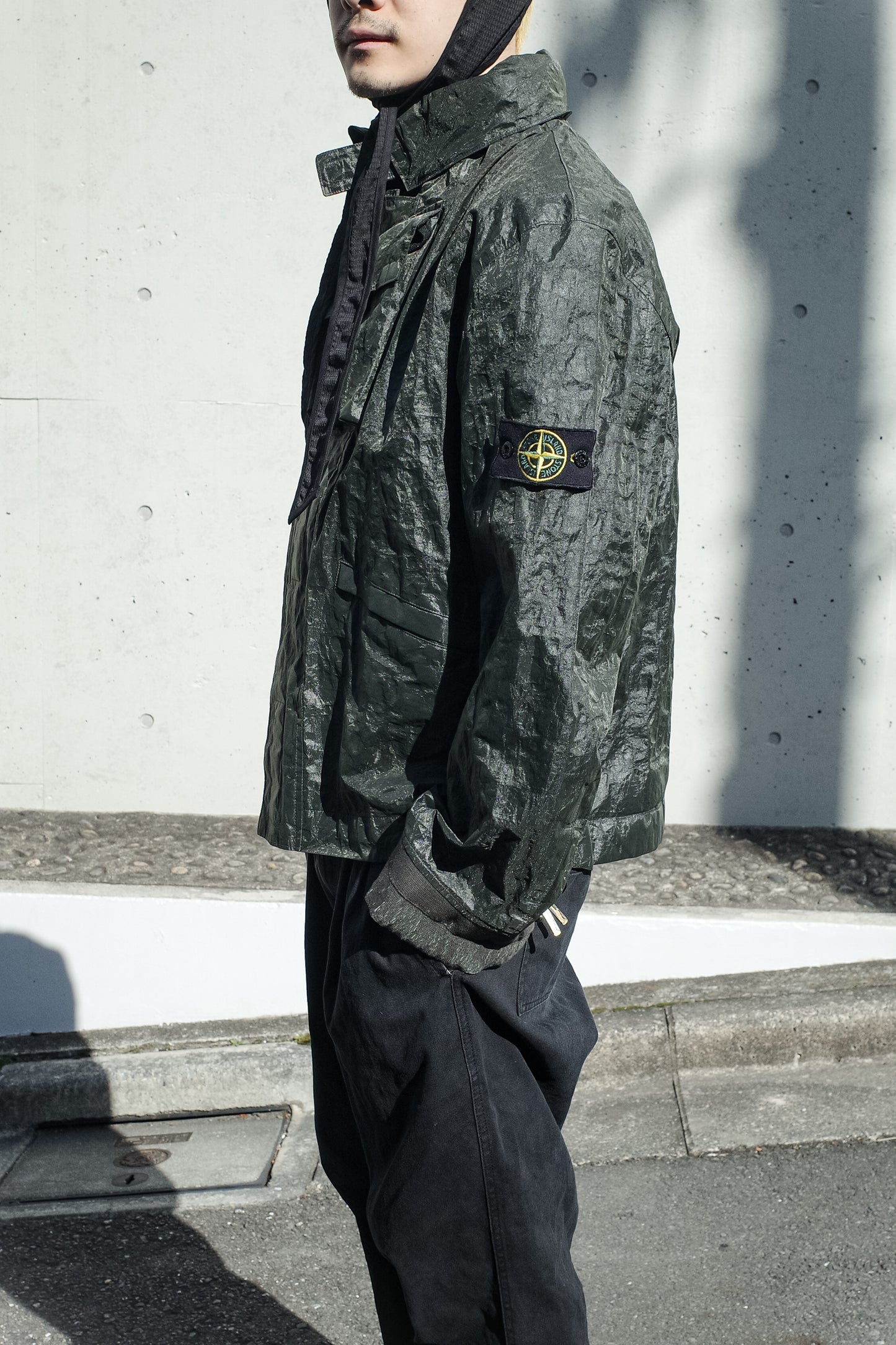 2000'S STONE ISLAND NYLON PAPER LAMINATED JACKET