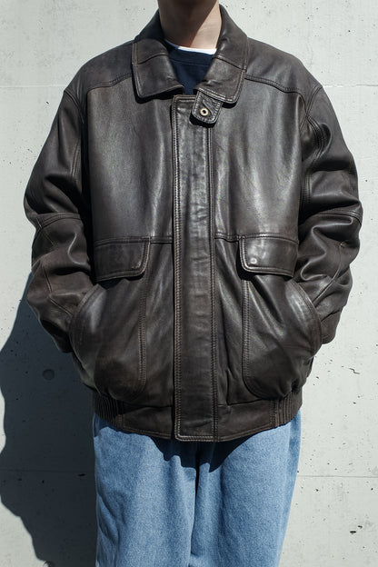 OLD LAKELAND A-2 TYPE LEATHER JACKET