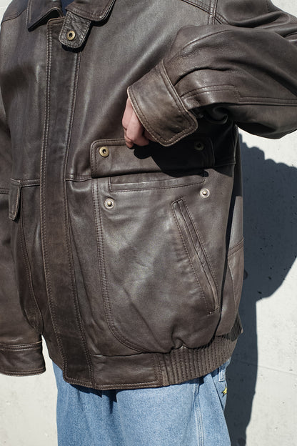 OLD LAKELAND A-2 TYPE LEATHER JACKET