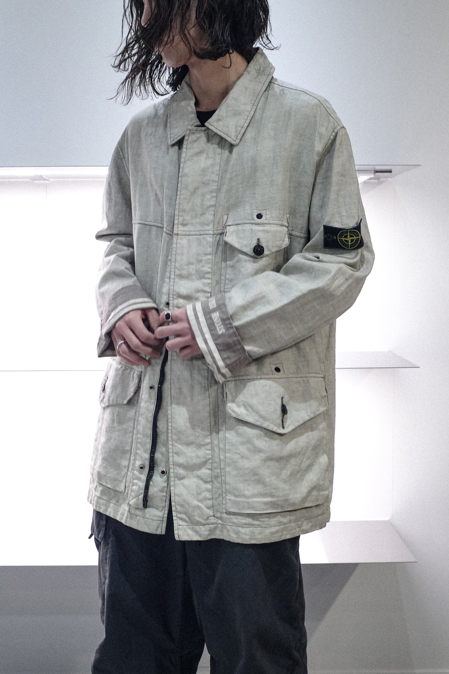 1998`S STONE ISLAND LINO FLAX JACKET