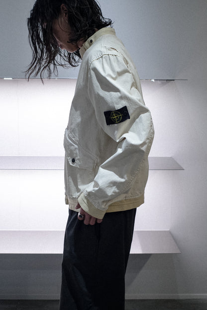 2006`S STONE ISLAND OFF WHITE THICK COTTON JACKET