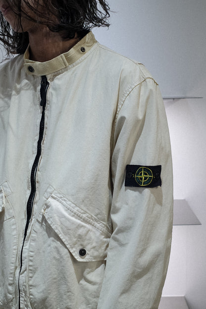 2006`S STONE ISLAND OFF WHITE THICK COTTON JACKET