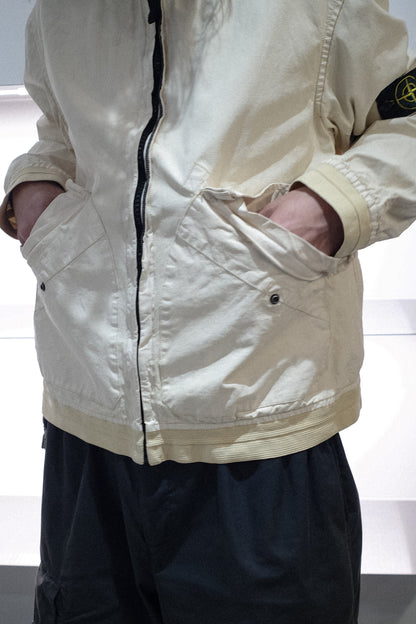 2006`S STONE ISLAND OFF WHITE THICK COTTON JACKET