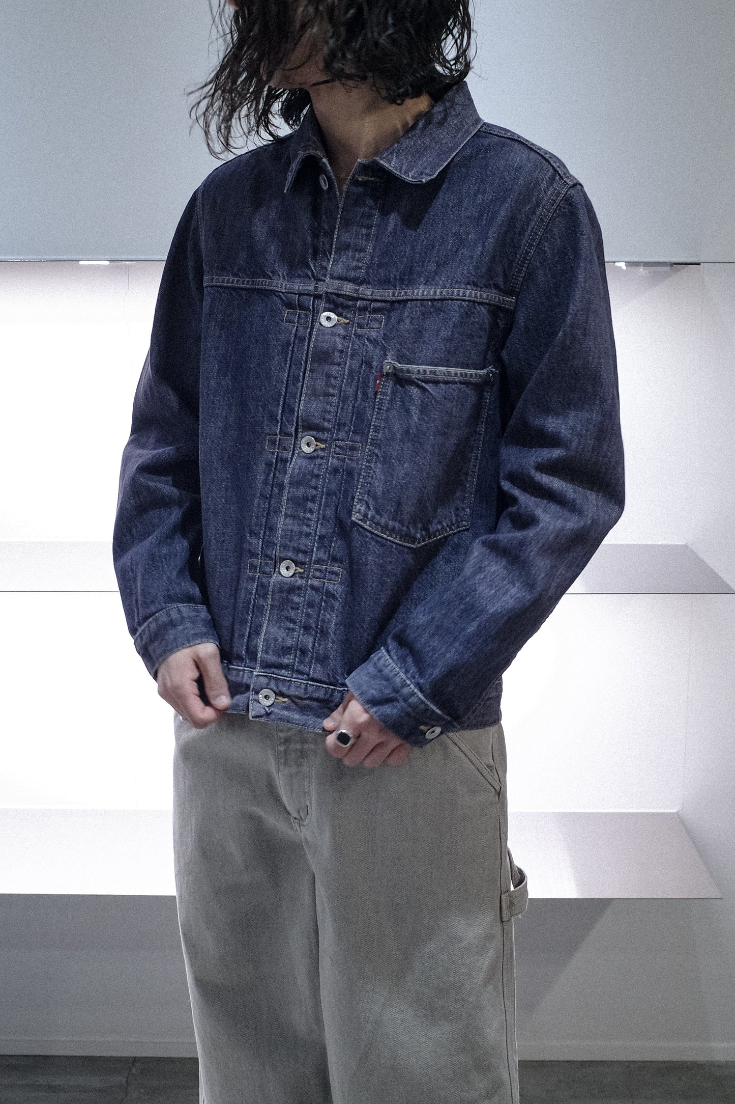 EURO LEVI`S "70501" `1ST TYPE` DENIM JACKET  "S"SIZE -2