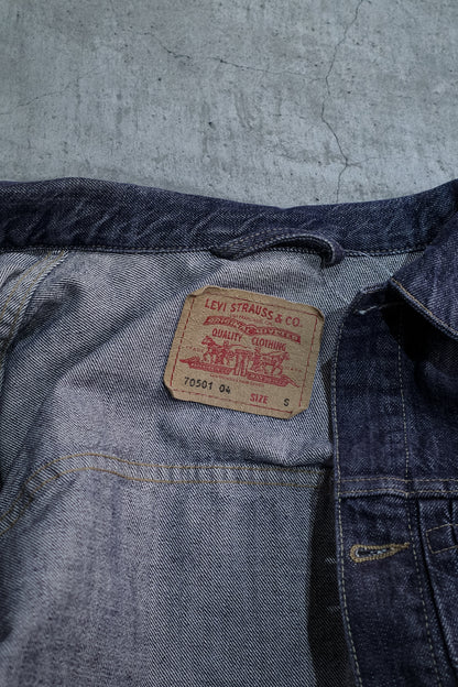 EURO LEVI`S "70501" `1ST TYPE` DENIM JACKET  "S"SIZE -2