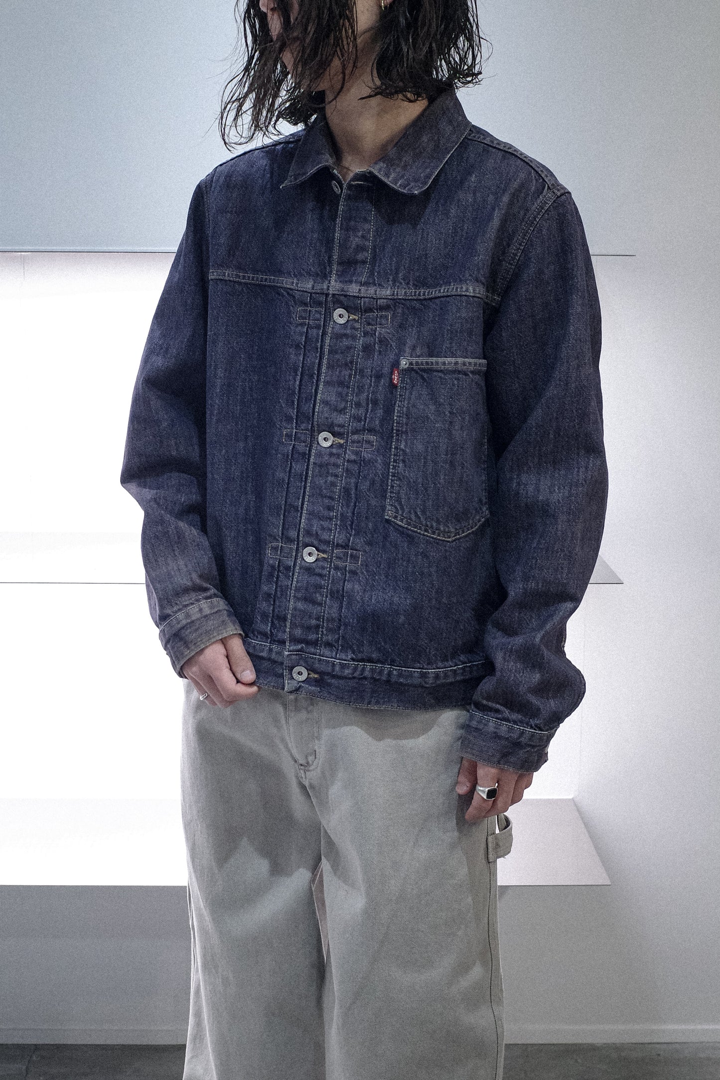 EURO LEVI`S "70501" `1ST TYPE` DENIM JACKET  "M"SIZE -3