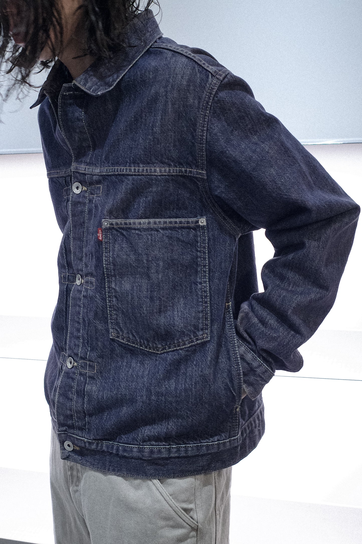 EURO LEVI`S "70501" `1ST TYPE` DENIM JACKET  "M"SIZE -3