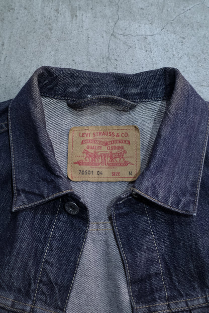 EURO LEVI`S "70501" `1ST TYPE` DENIM JACKET  "M"SIZE -3