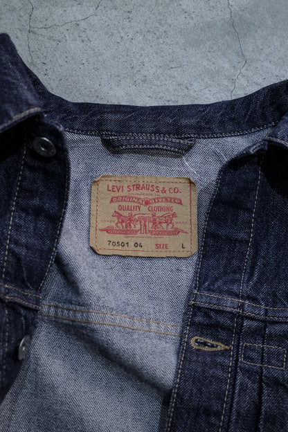 EURO LEVI`S "70501" `1ST TYPE` DENIM JACKET  "L"SIZE -5